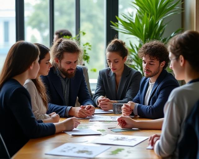 Delhi-based consultant discussing herbal samples with a modern business team