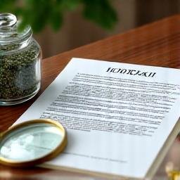 Legal documentation and botanical seal